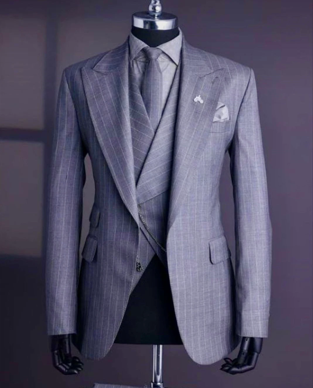 Made-to-measure suit crafted in Dubai Marina